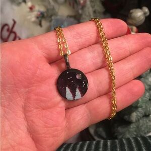 Birthstone themed necklace -January (Garnet)